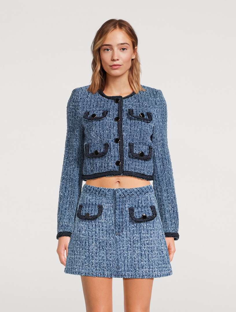 Textured Denim Jacket