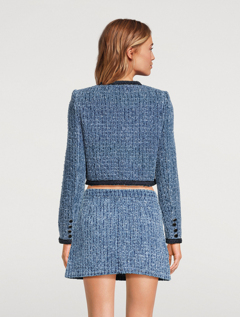 Textured Denim Jacket
