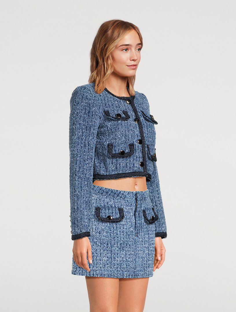 Textured Denim Jacket