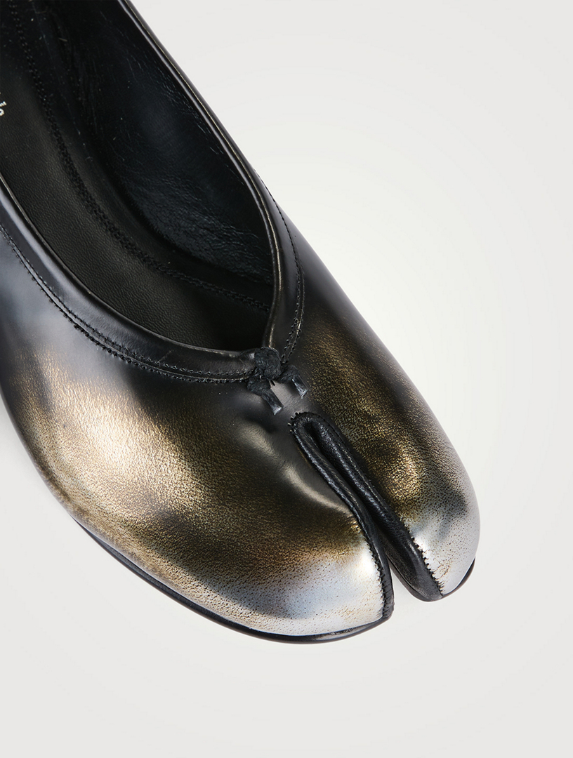 24AW new/Maison Margiela Tabiメタリックバレエフラット Flat 24AW new/Maison Margiela Tabiメタリックバレエフラット Flat Ω