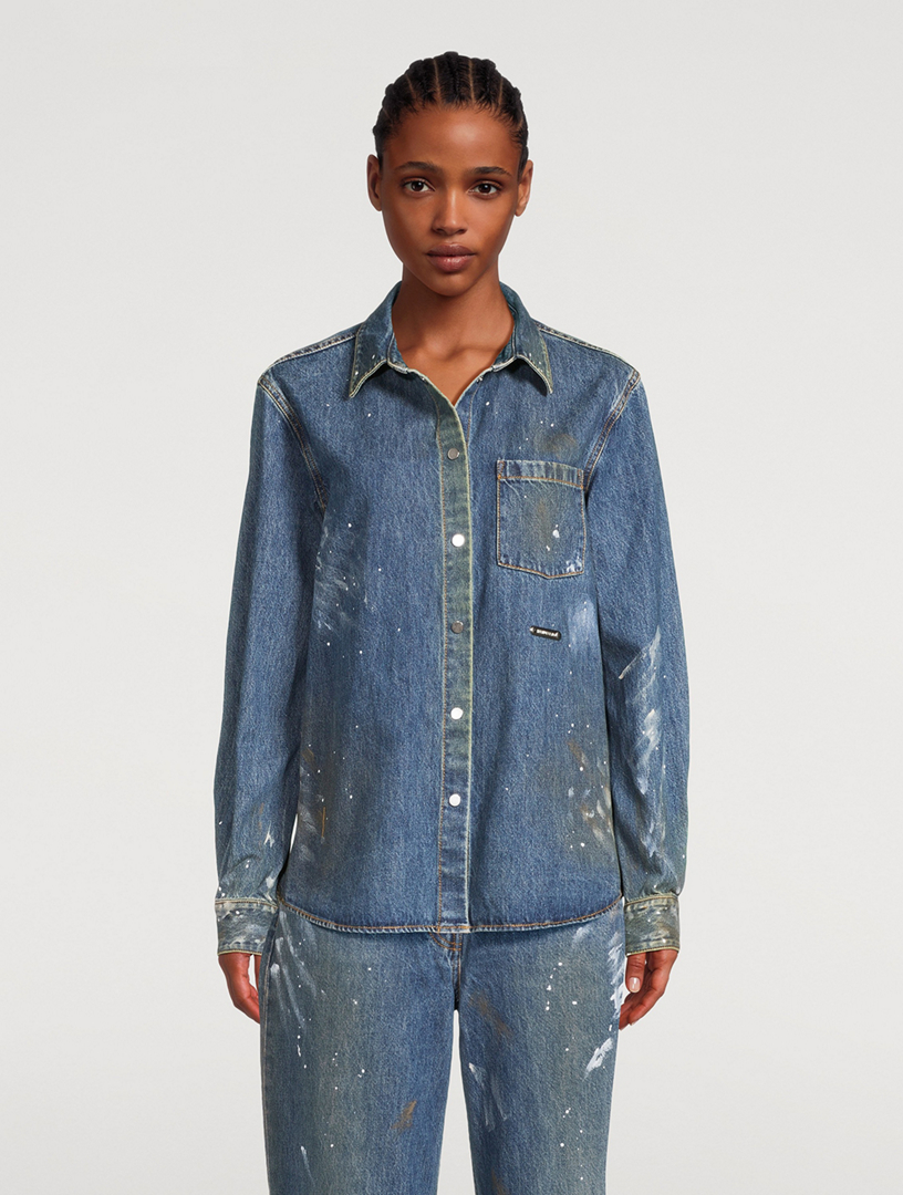 Painted Denim Shirt