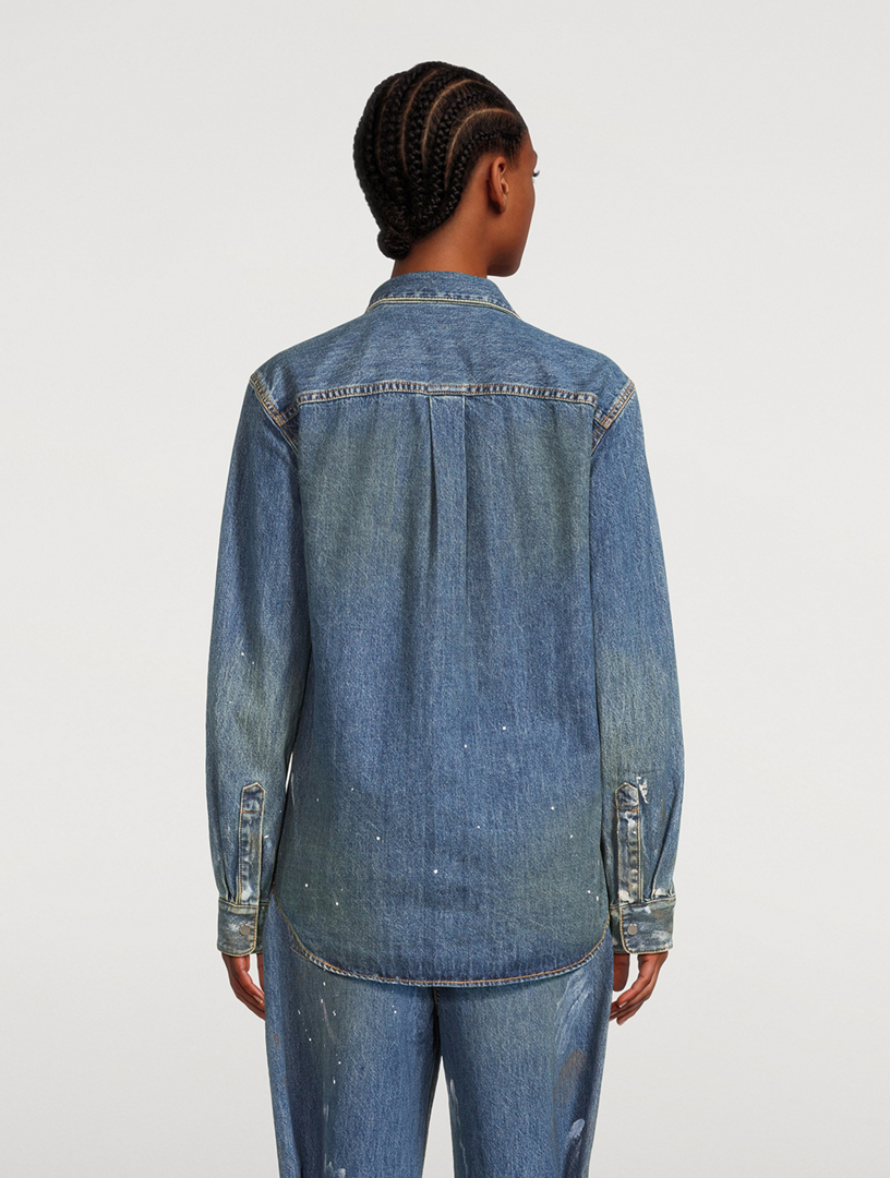 Painted Denim Shirt