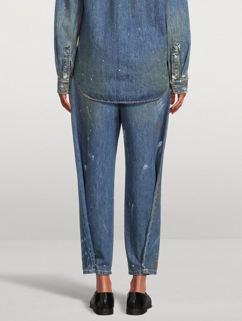 HELMUT LANG Painted Wide Leg Jeans Holt Renfrew