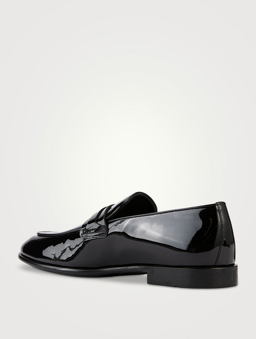 Desio Gancini Ornament Patent Leather Loafers
