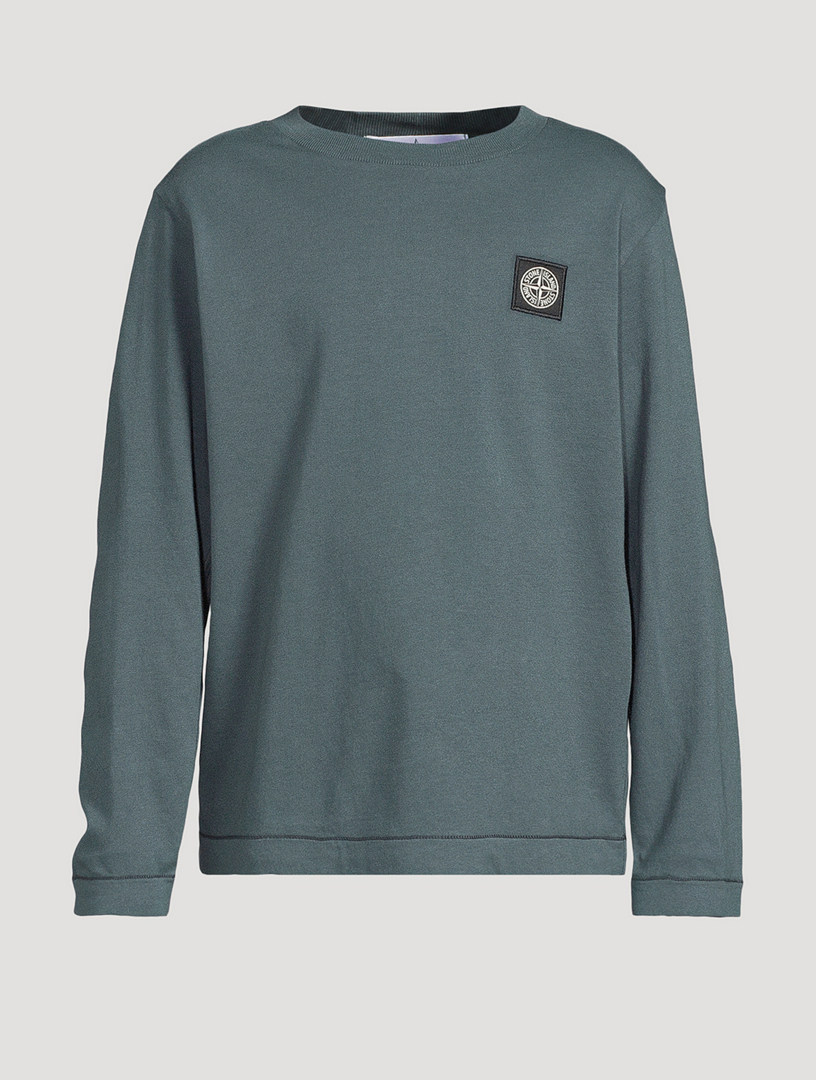 STONE ISLAND Cotton Logo Long Sleeve T Shirt Holt Renfrew