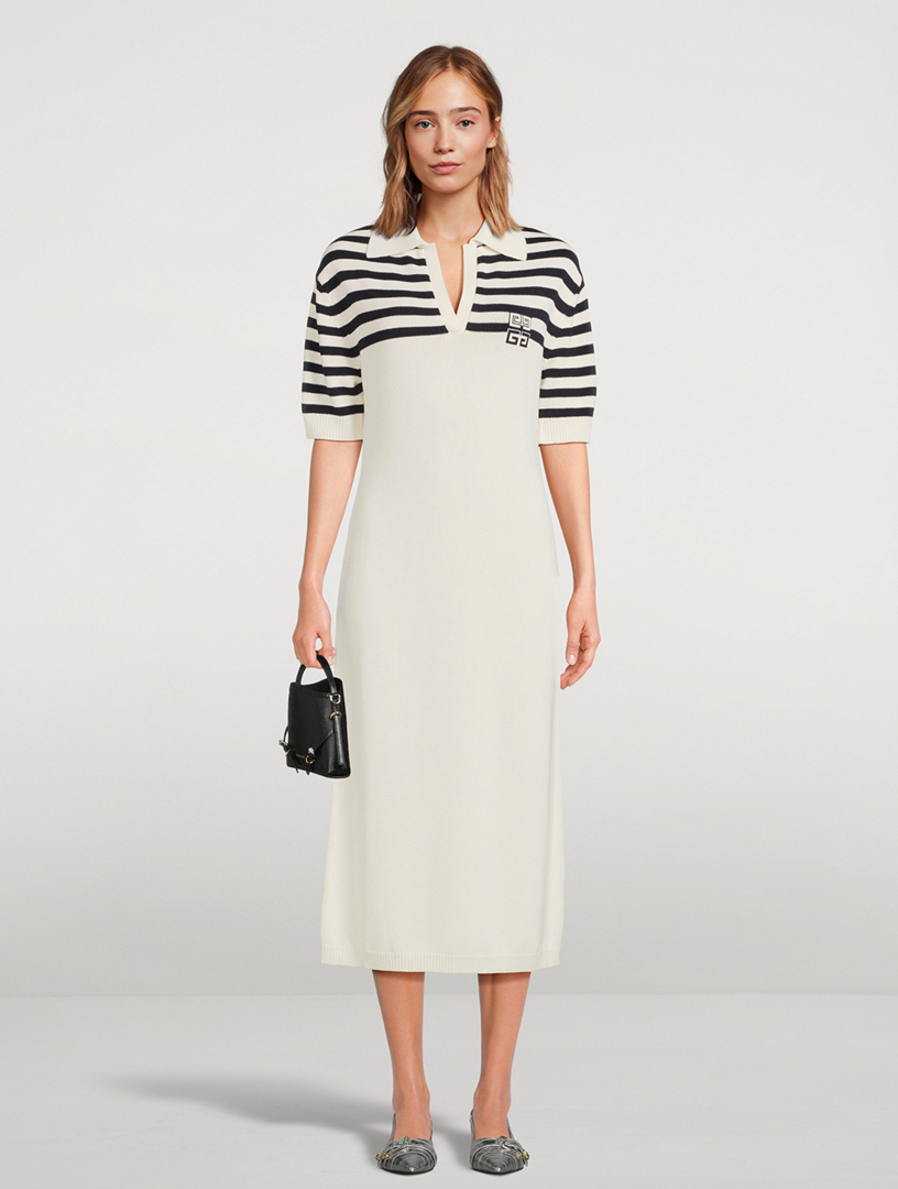 GIVENCHY 4G Striped Polo Dress | Holt Renfrew