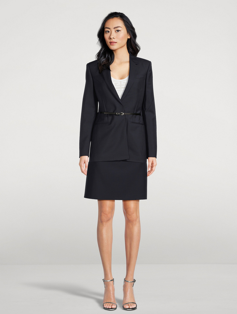 Voyou Wool And Mohair Mini Skirt