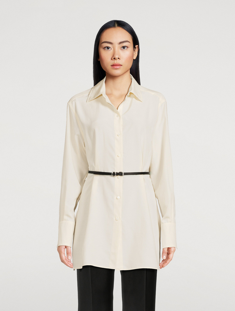 Voyou Belted Silk Shirt