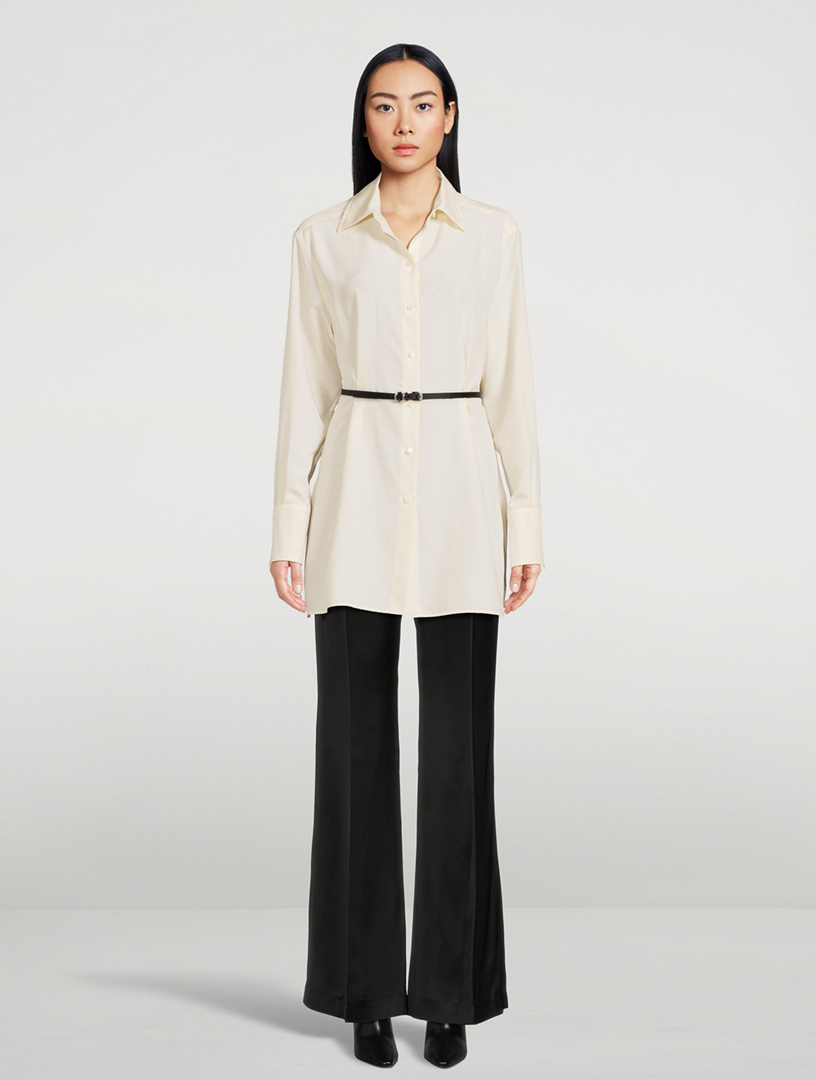 Voyou Belted Silk Shirt