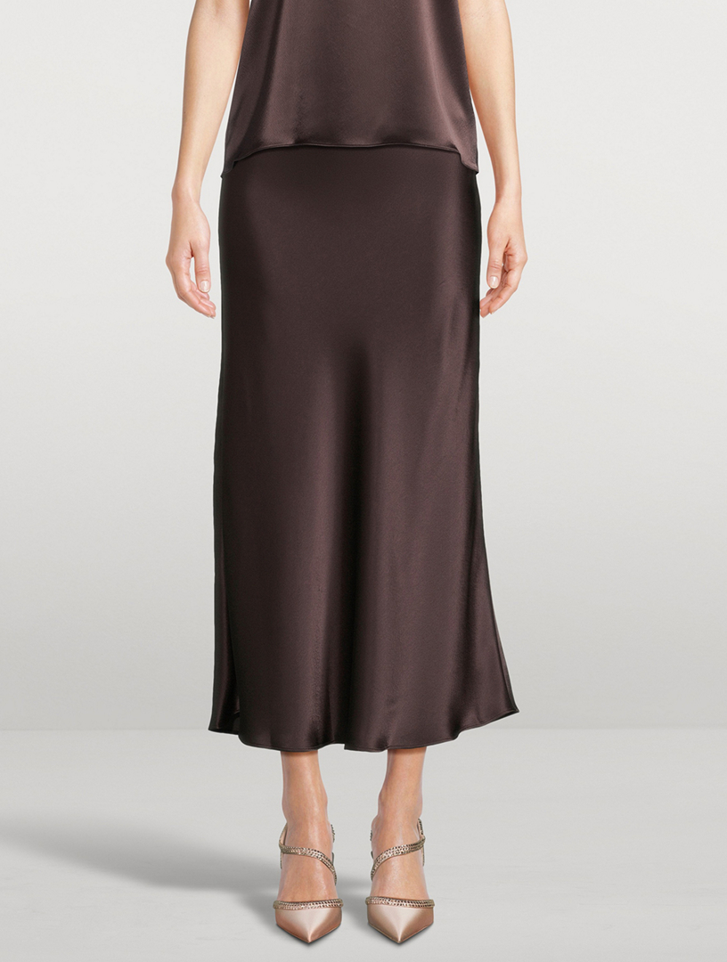 Valetta Satin Slip Skirt