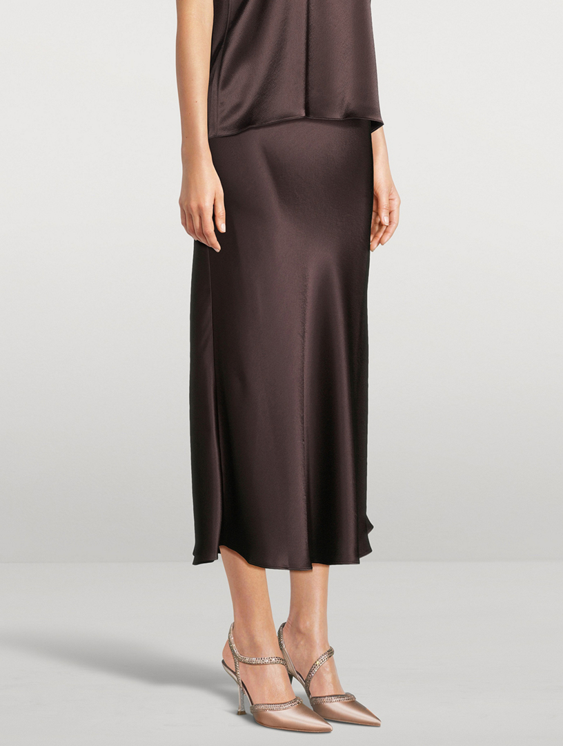 Valetta Satin Slip Skirt