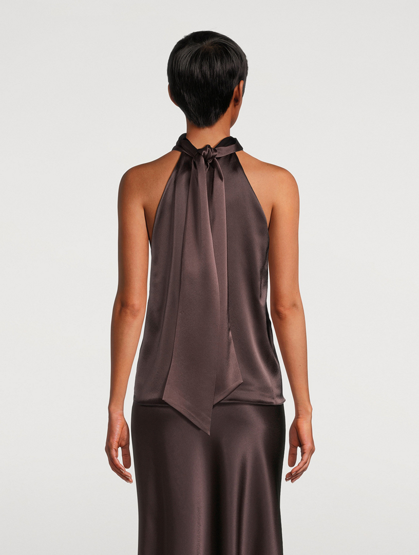 Sienna Satin Halter Top