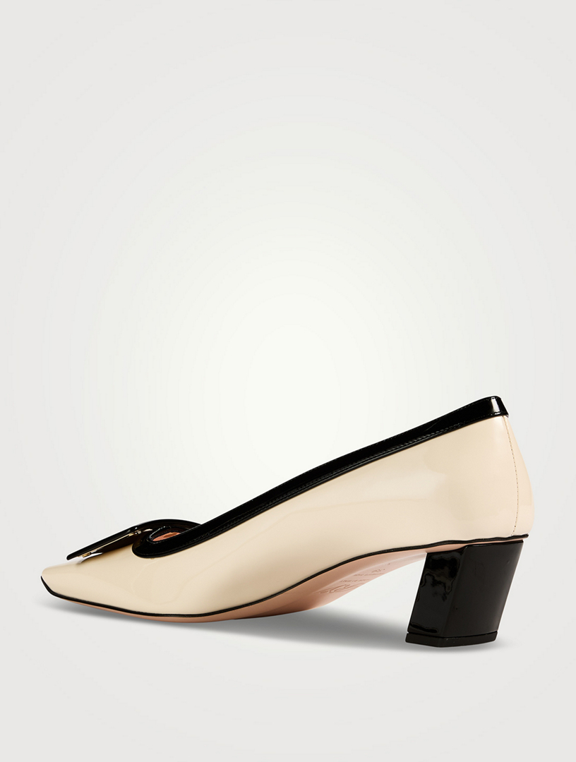 Belle Vivier Bicolour Patent Leather Pumps