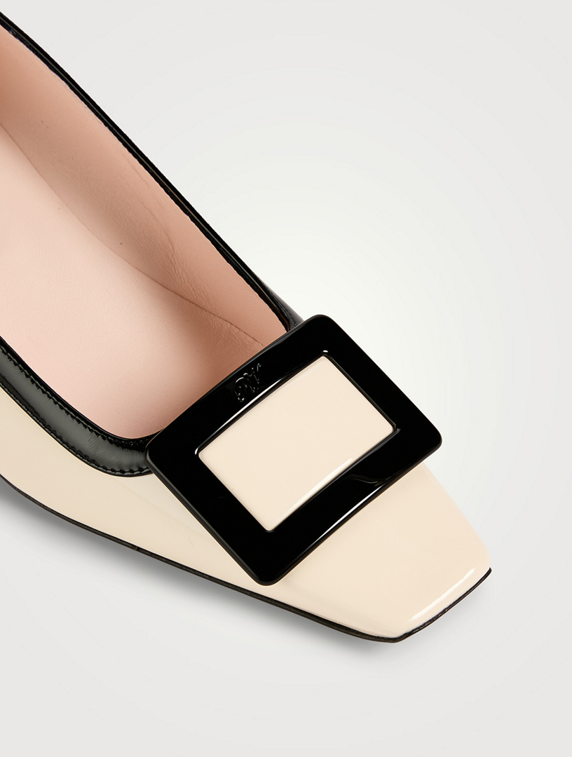 Belle Vivier Bicolour Patent Leather Pumps