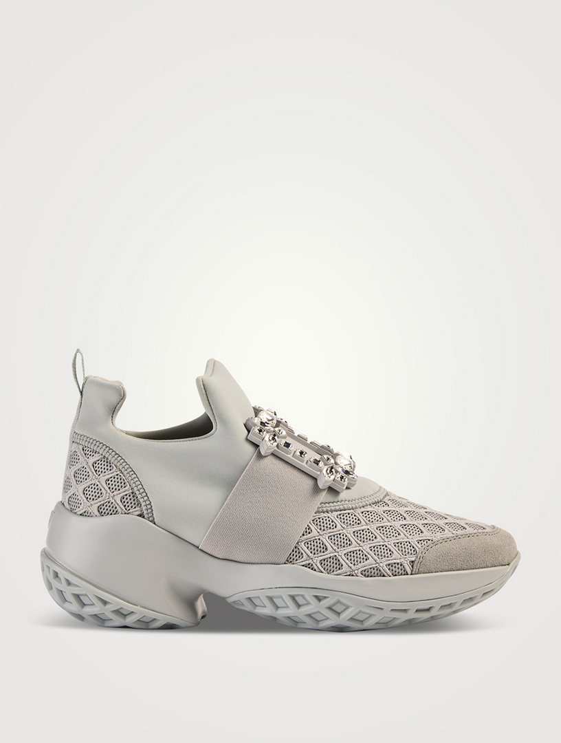 Viv' Run Strass Buckle Neoprene Sneakers