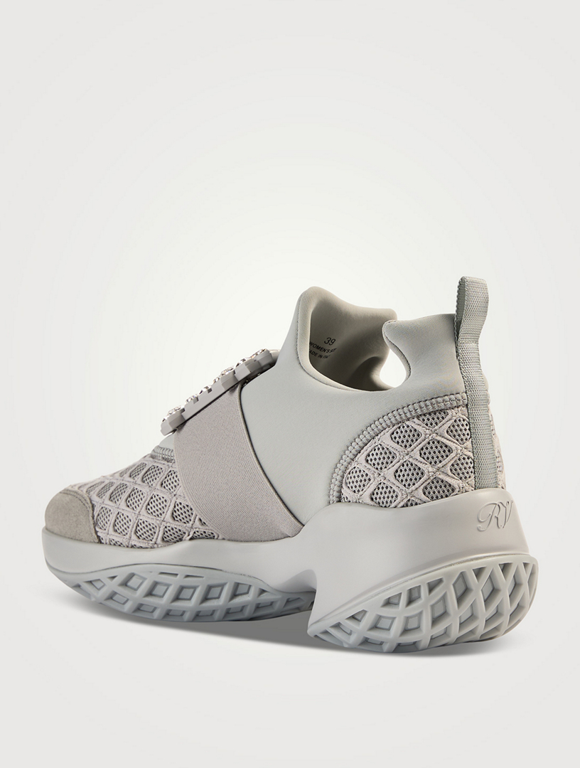 Viv' Run Strass Buckle Neoprene Sneakers