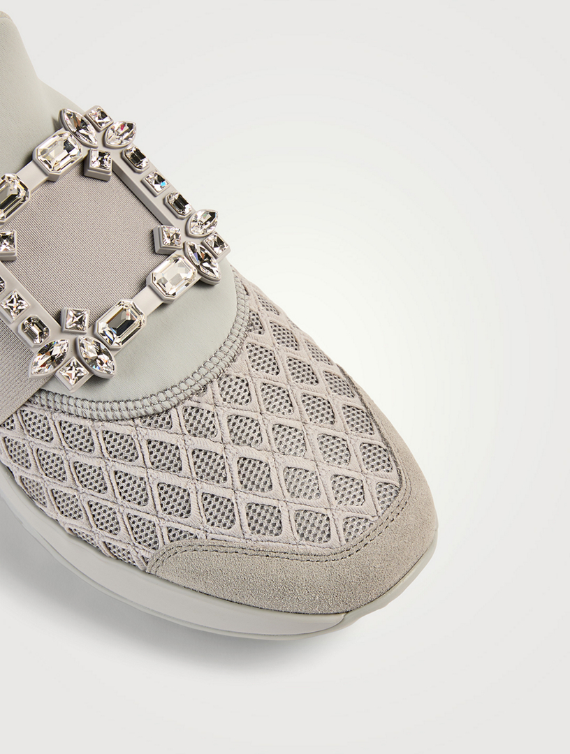Viv' Run Strass Buckle Neoprene Sneakers
