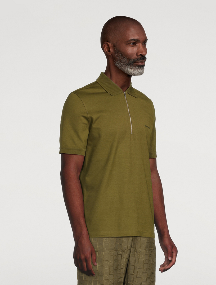 Piqué Zip Polo
