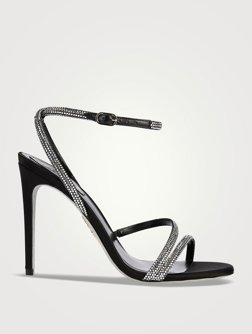 Irina Crystal Satin Sandals
