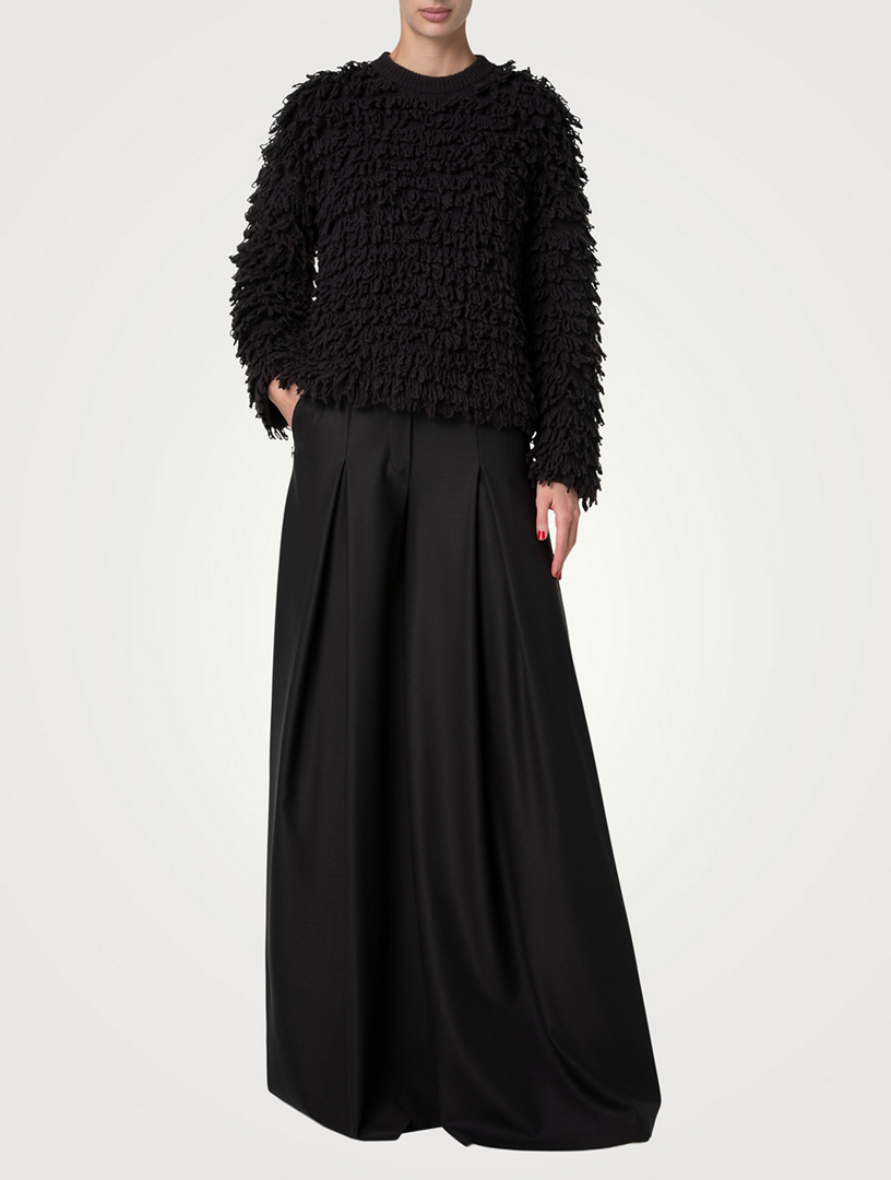 Wool Silk And Cashmere Knit Sweater