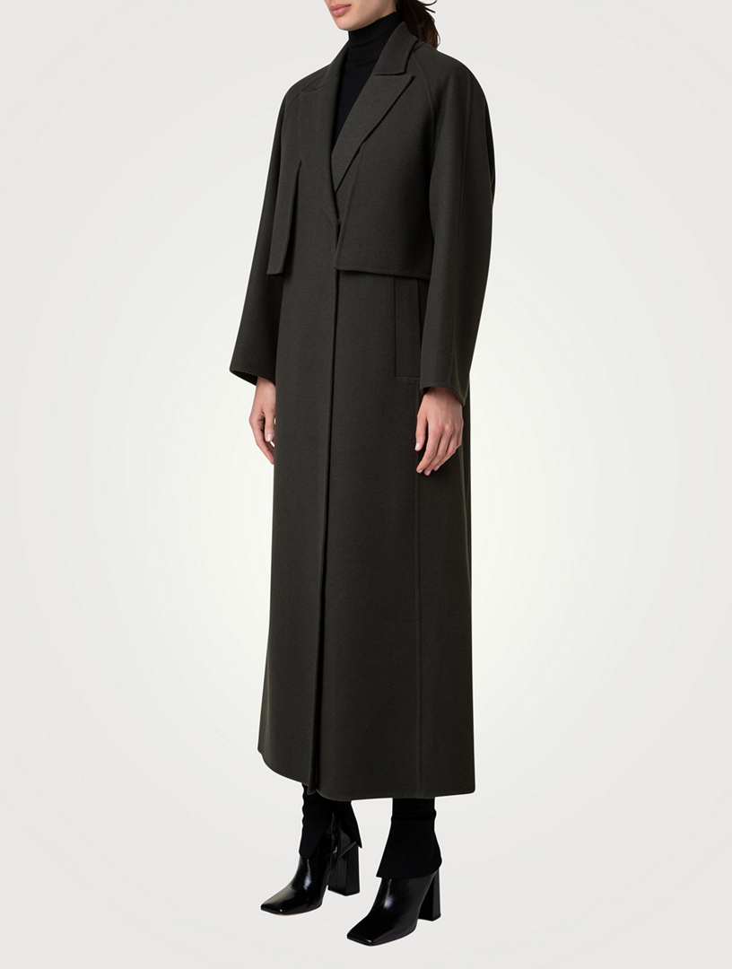 Zendaya Wool Cashmere Double-Face Coat