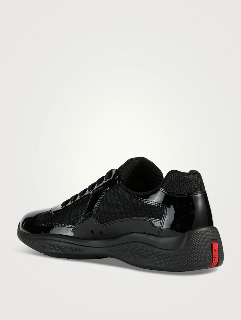 PRADA America s Cup Patent Leather Sneakers Holt Renfrew