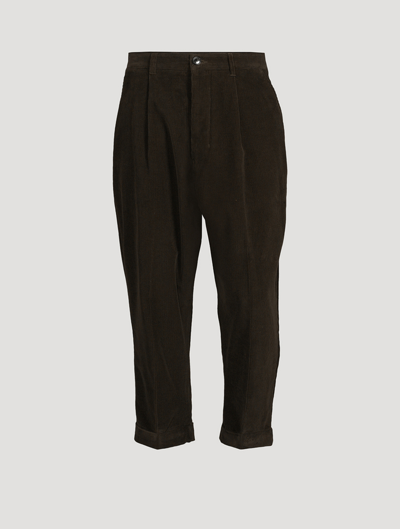 Oversized Cotton Carrot Trousers