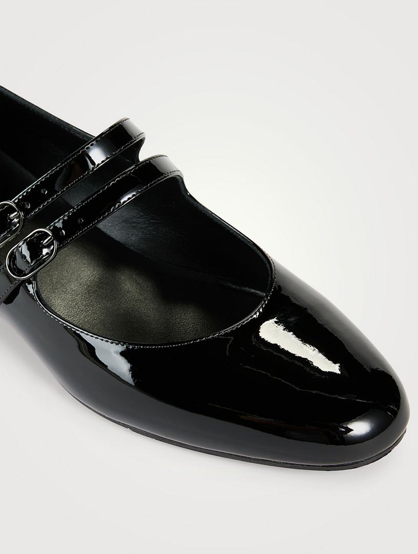 【関税&送料込】Christian Louboutin Mary Jane Janispikes Janispikes - 55 mm Mary Janes - Patent leather - Black