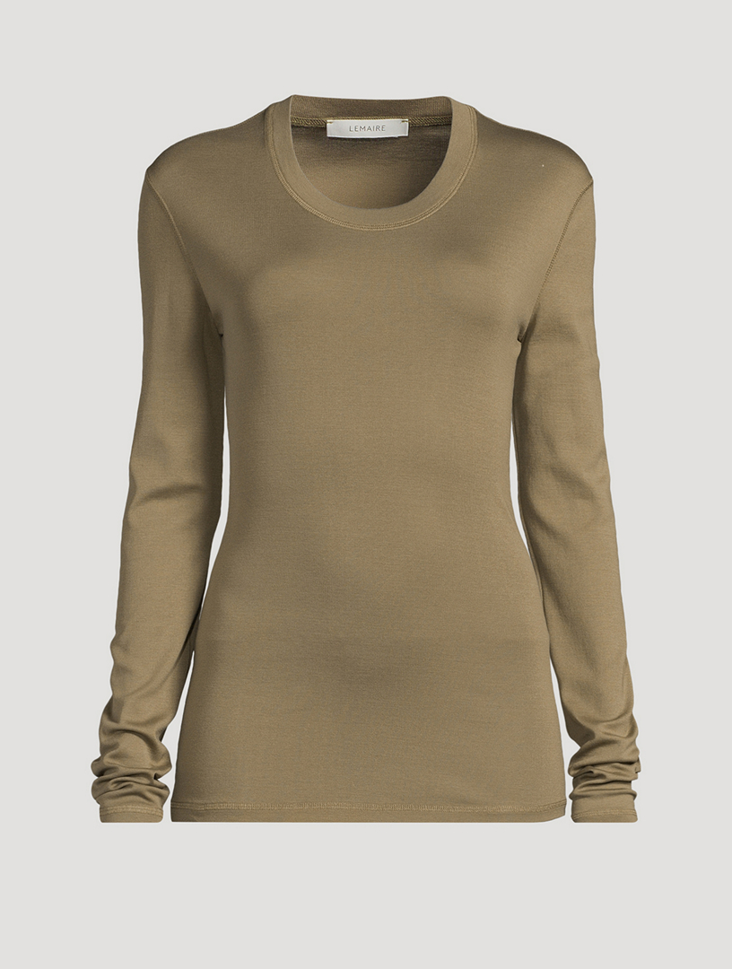 【送料&関税込】Lemaire Long-sleeved Straight Hem T-shirt Lemaire Long-sleeved Straight Hem T-shirt | italist, ALWAYS