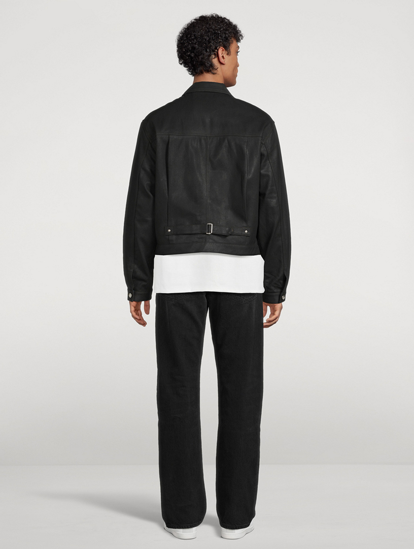 Givenchy Coated Denim Jacket Black M