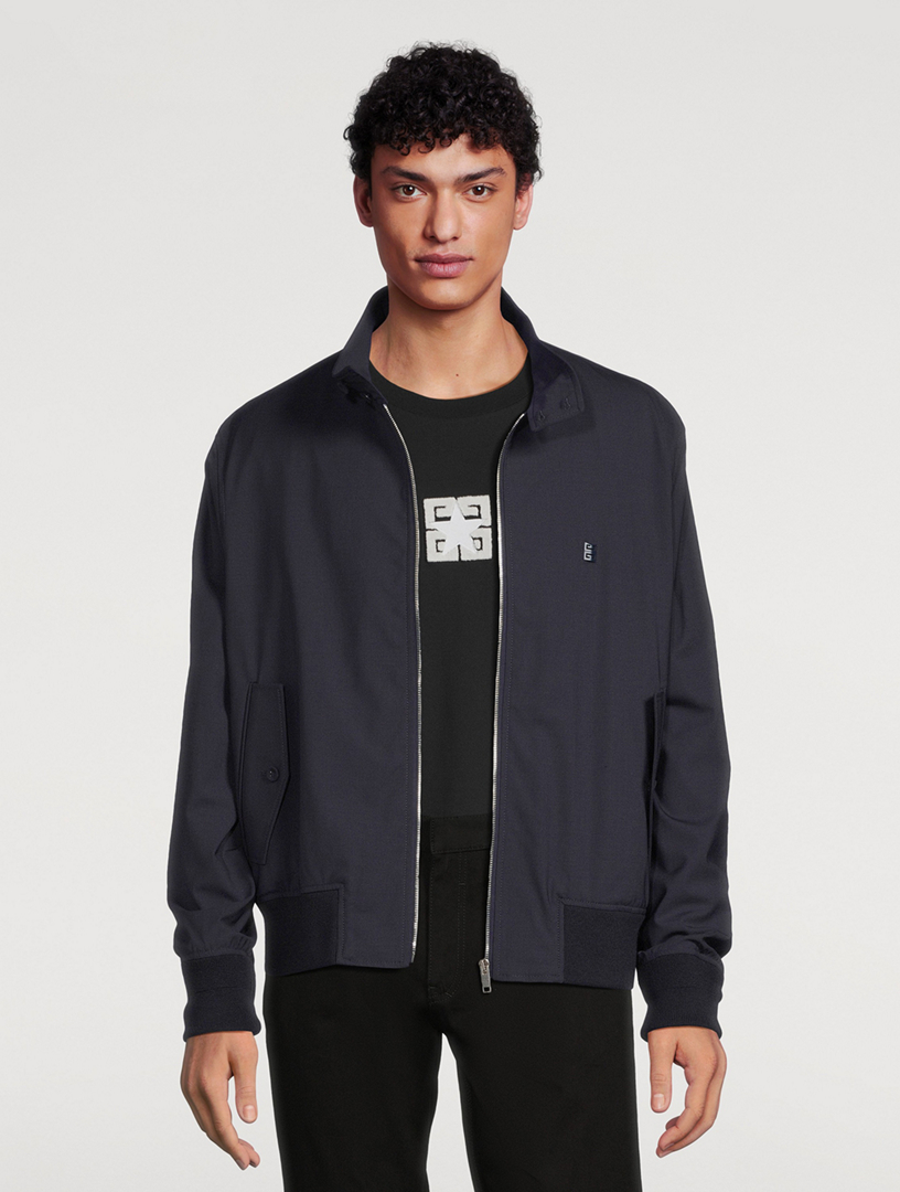 4G Wool-Blend Harrington Jacket