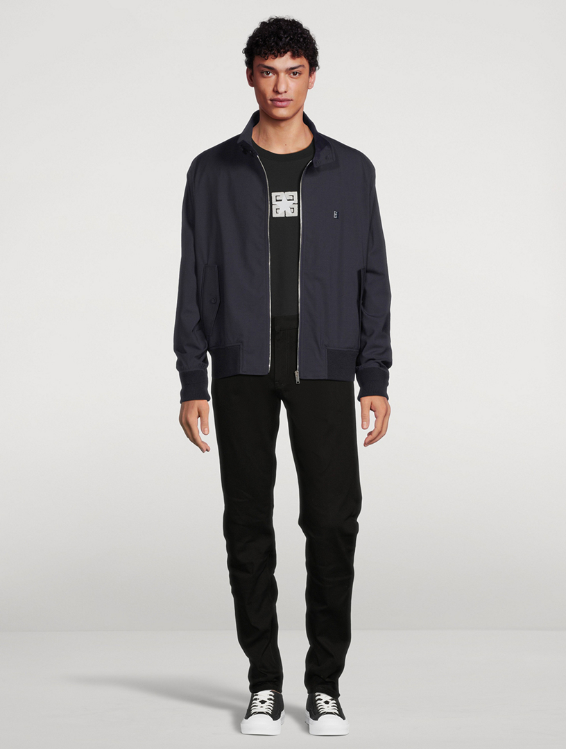 4G Wool-Blend Harrington Jacket