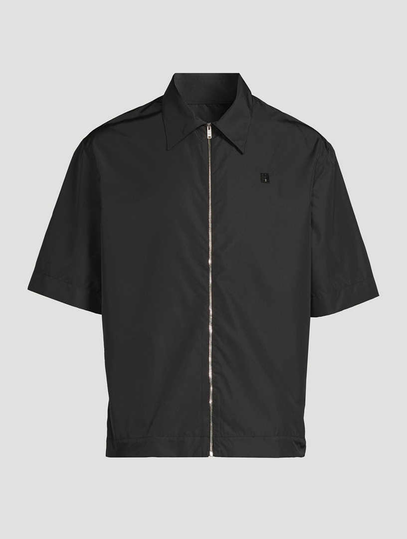 GIVENCHY 4G Short Sleeve Zip Shirt Holt Renfrew