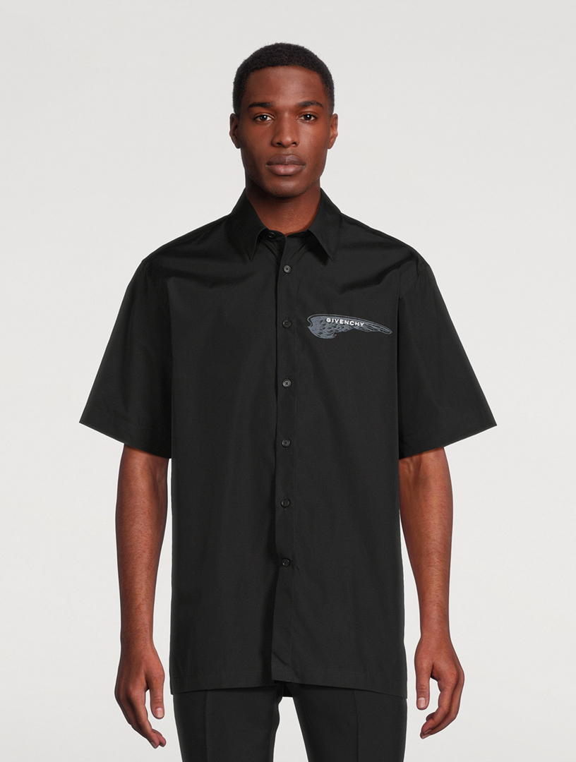 Cotton Logo Short-Sleeve Shirt