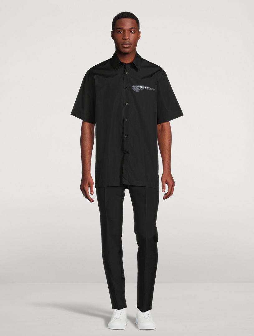 Cotton Logo Short-Sleeve Shirt