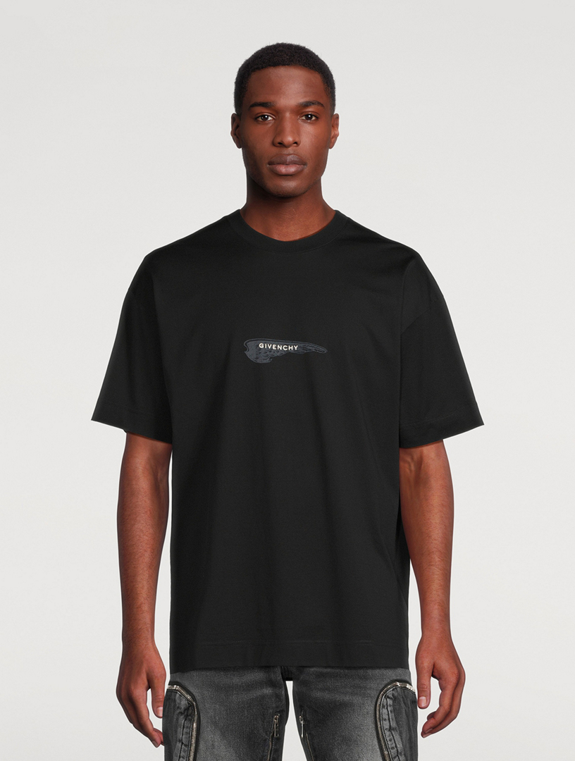 Givenchy Black Wing Logo T Shirt