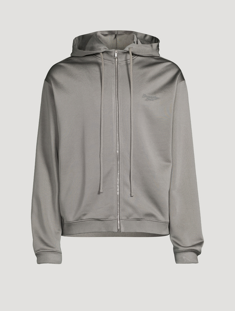 Cotton Blend Zip Up Hoodie