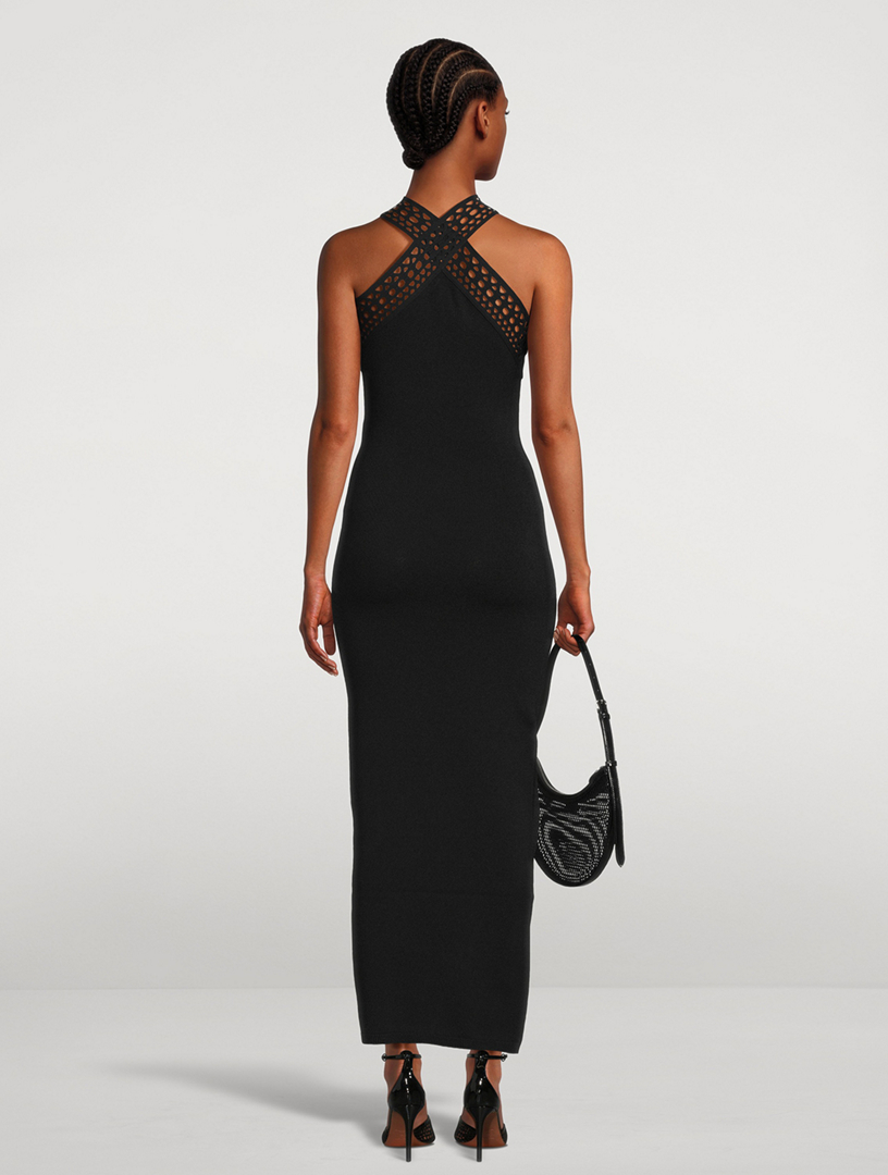 ALAIA Vienne Halter Dress Holt Renfrew