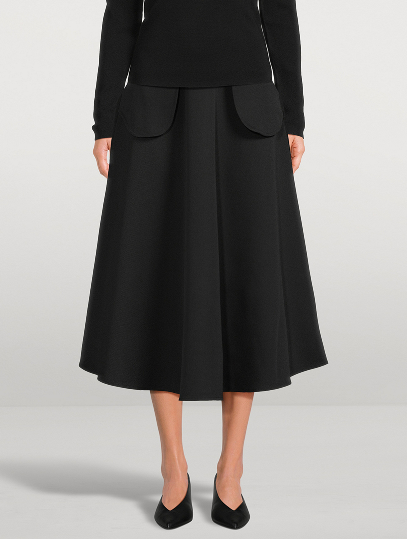A-Line Wool Skirt