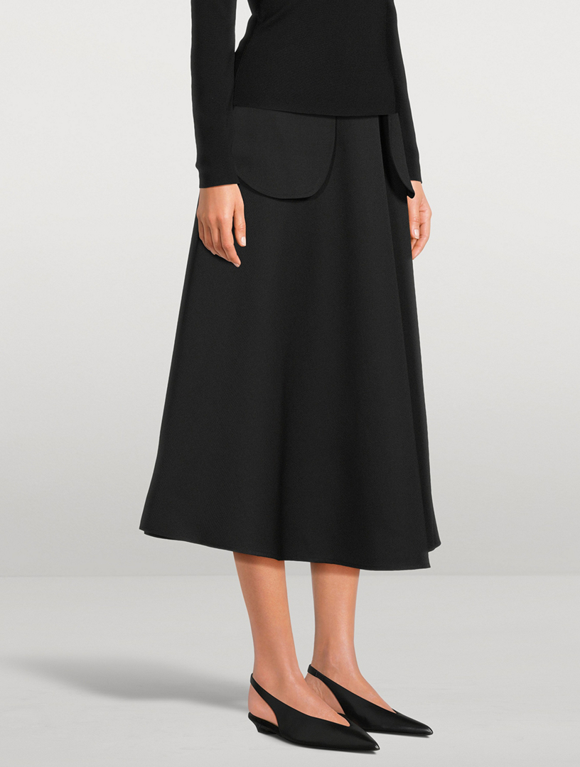 A-Line Wool Skirt
