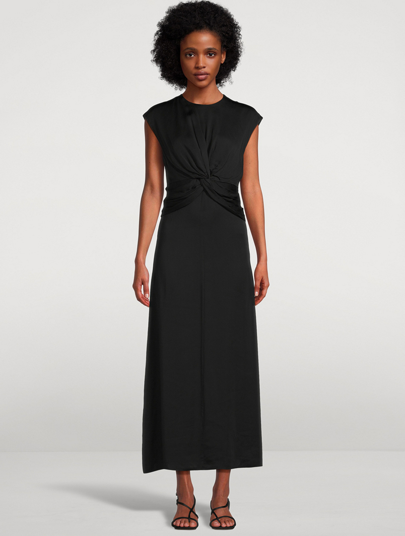 Twist-Front Maxi Dress