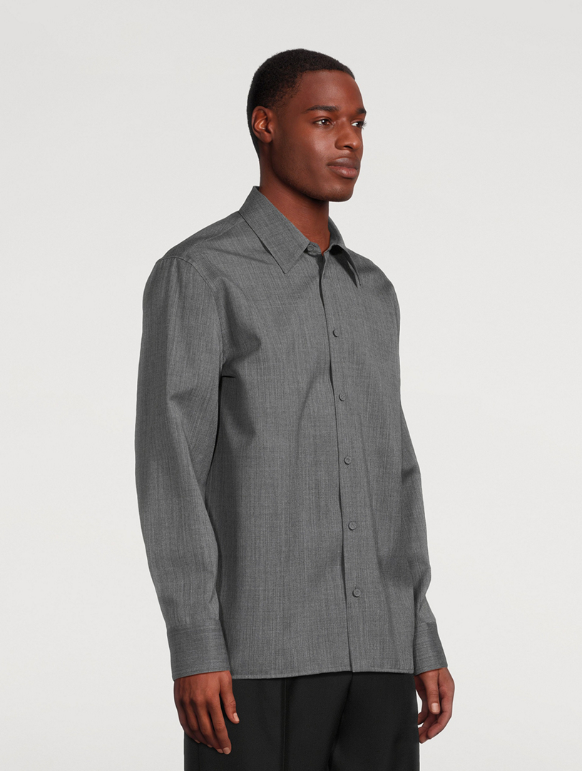 Fine Wool Ripstop Shirt