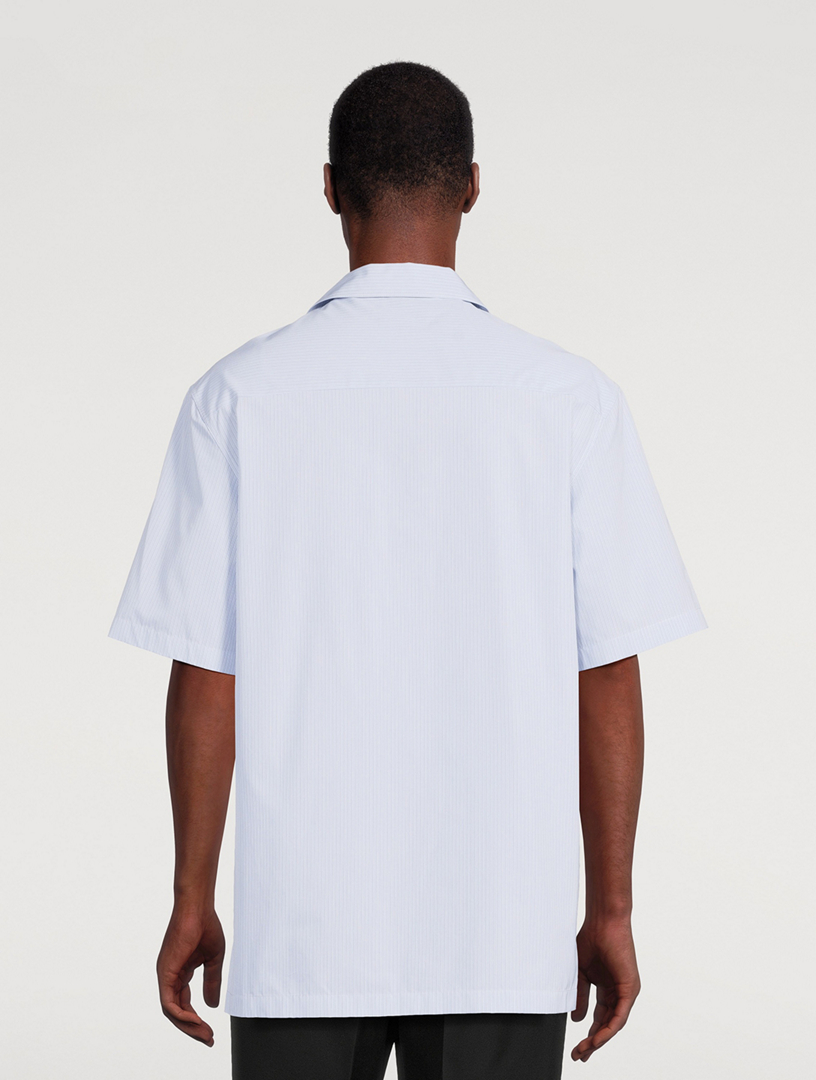 Friday Cotton Short-Sleeve Shirt Stripe Print