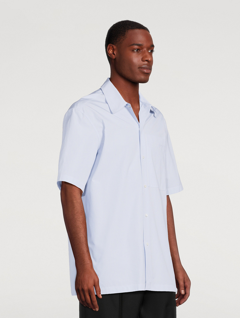 Friday Cotton Short-Sleeve Shirt Stripe Print