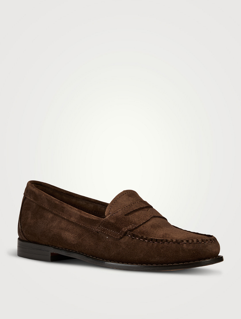 G.H.BASS Willa Weejuns Suede Loafers Holt Renfrew