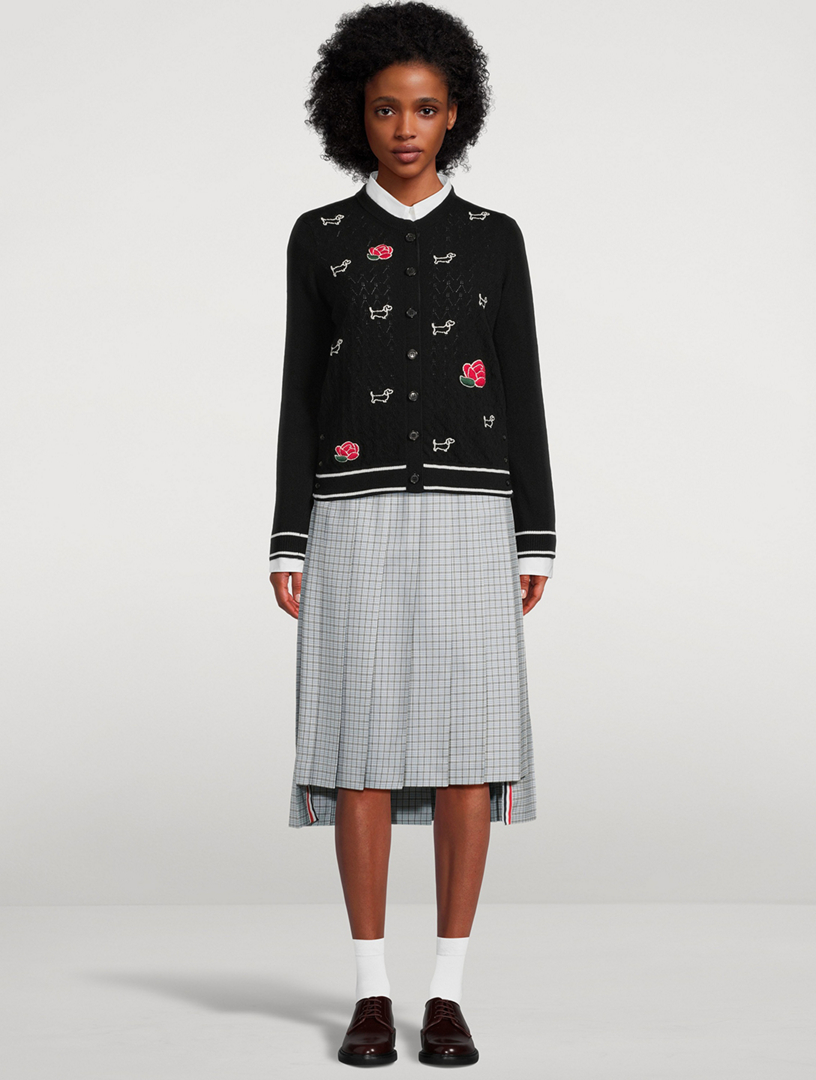 Hector And Rose Jacquard Wool Cardigan