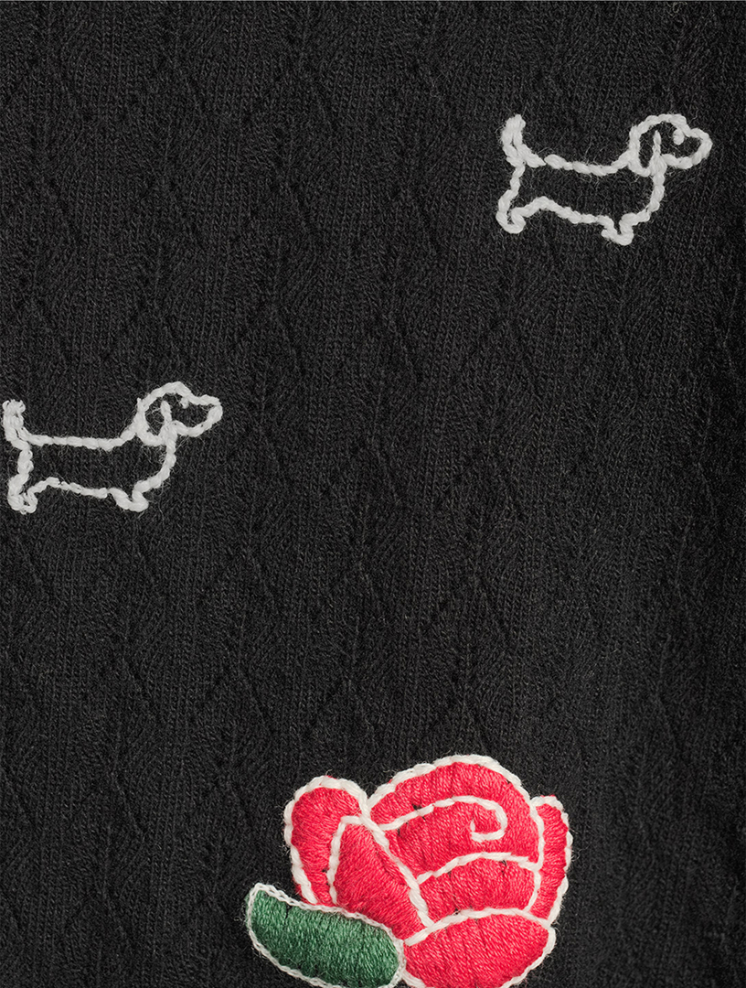 Hector And Rose Jacquard Wool Cardigan