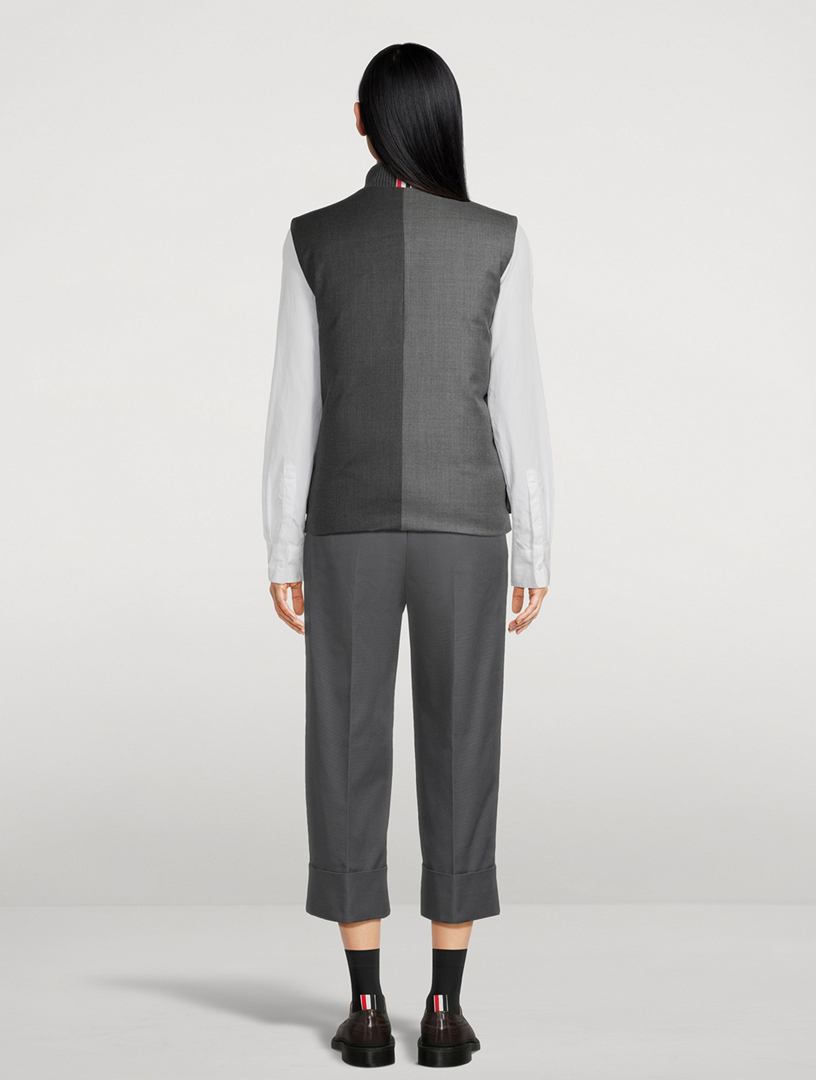 Bicolour Down Vest