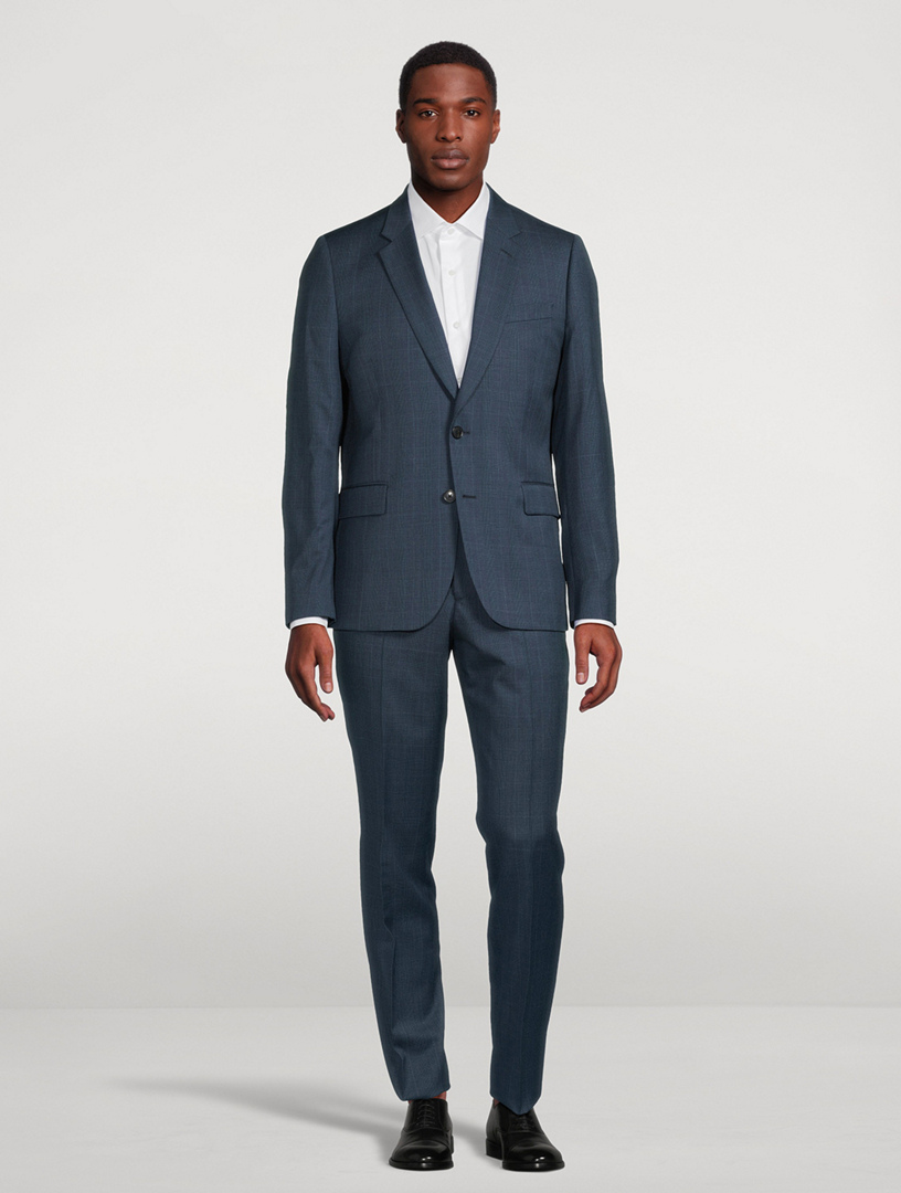 Wool Two-Piece Tailored-Fit Suit