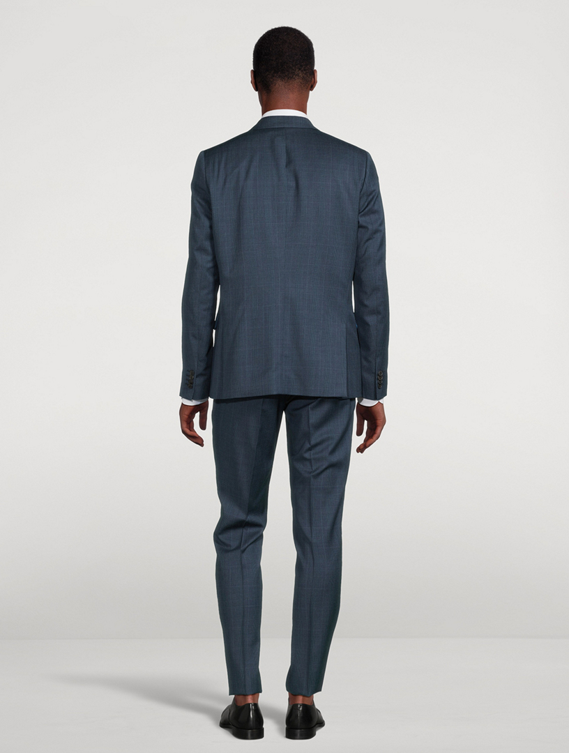 Wool Two-Piece Tailored-Fit Suit